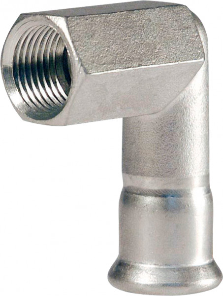 Bonfix Pressfitting SS316L Knee 90° 1 x 28 - long Female Thread (RP) x press - (m-profile)