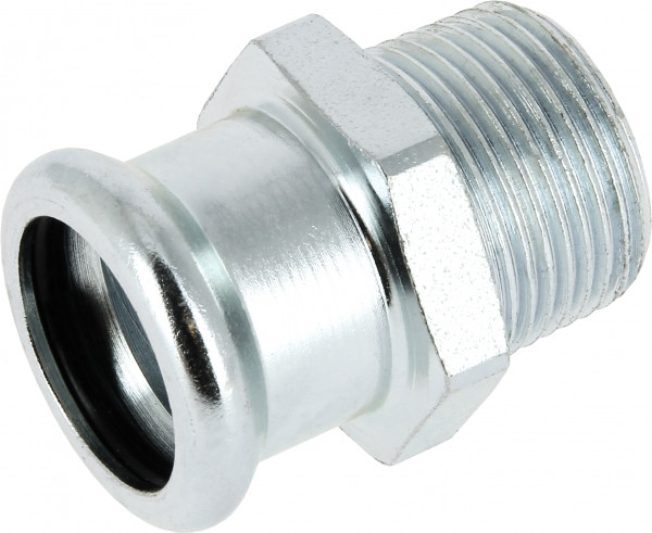 Bonfix Pressfitting galvanized steel CV Union 4 x 108 - Male Thread (R) x press - (m-profile)