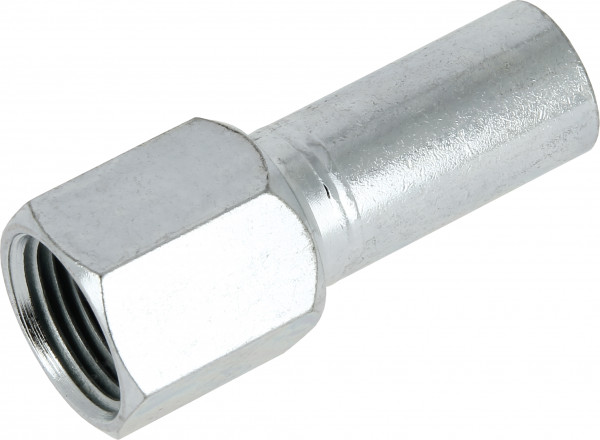 Bonfix Pressfitting Stahl verzinkt CV Steckverbindung 1/2 x Ø18 - langes IG (RP) x Steckverbindung