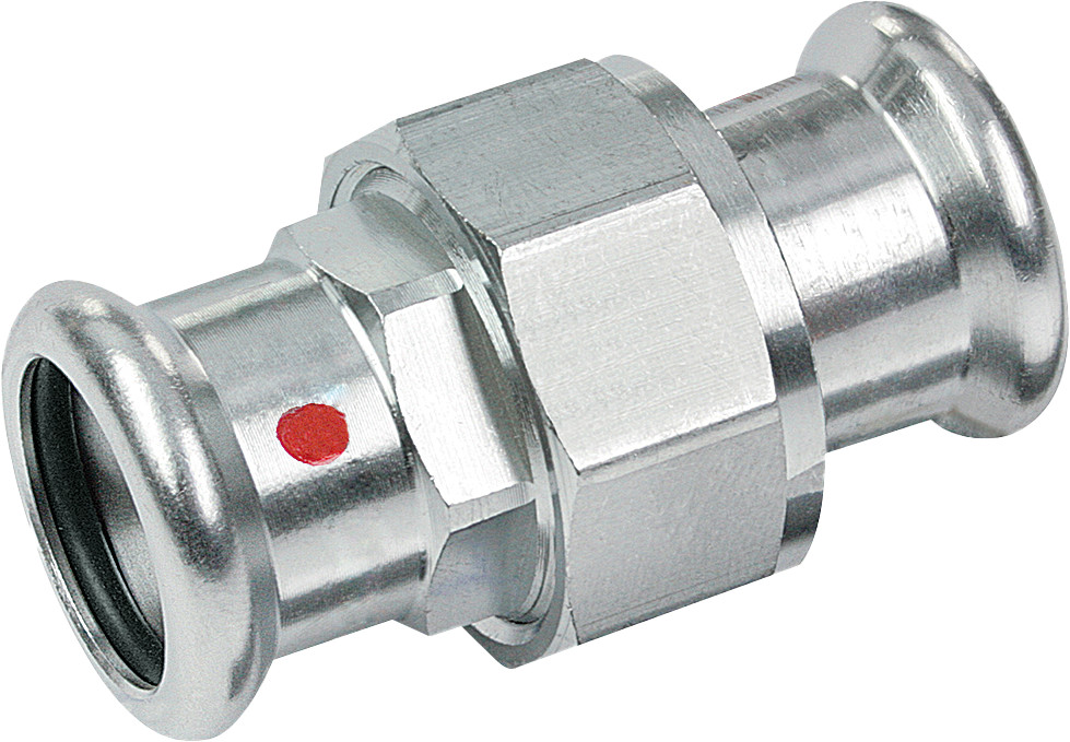 Bonfix Press - Staalverzinkte - perskoppeling - 3-delige koppeling - 15 x 15 mm - 2 x Press