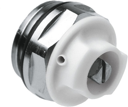 Bonfix Heizkörper Drehbarer Entlüfter - Messing vernickelt 1/2 - mit EPDM O-Ring Dichtung - AG