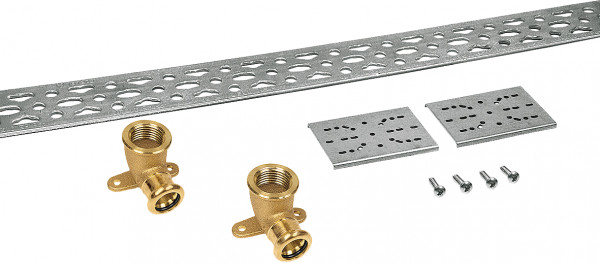 Bonfix Pressfitting red copper WATER Wall mounting set 1/2 x 15 - complete - (m-profile)