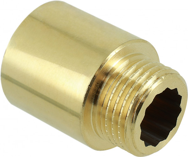 BONFIX 46064 Extension nipple 1/2" x 25 mm brass