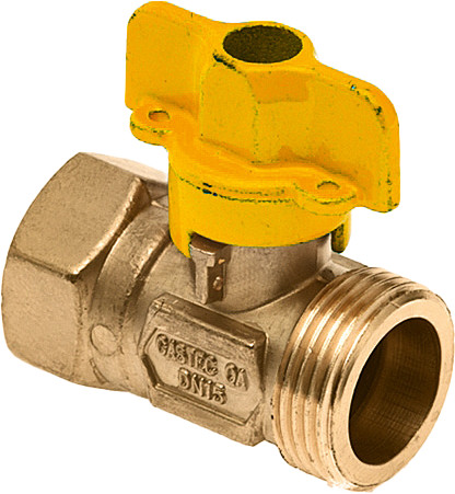 Gas valve 1/2" female x 3/4" male