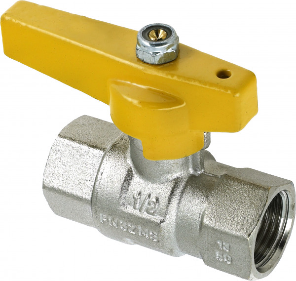 Bonfix Gasventil für Belgien - Schmetterlingsgriff-Bedienung 1/2" - 2 x IG