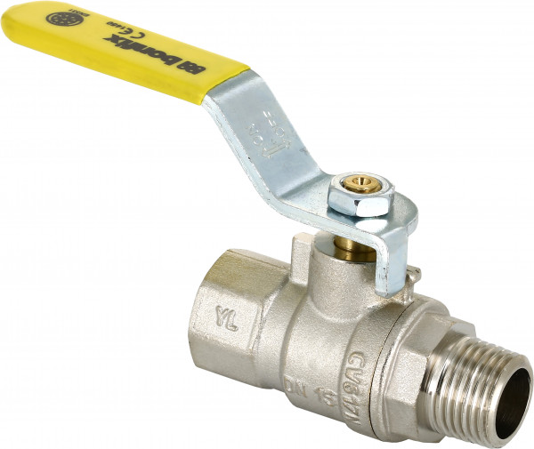 Bonfix Gas Tap for Belgium - lever operation 3/4" - Female Thread x Male Thread