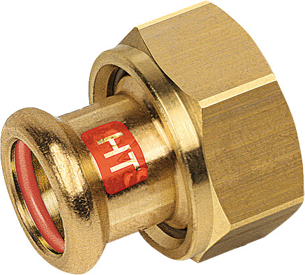 Bonfix Pressfitting Rotkupfer SOLAR Kabelverschraubung 1-1/2" x 35 - mit flacher Dichtung - Press x IG - (M-Profil)