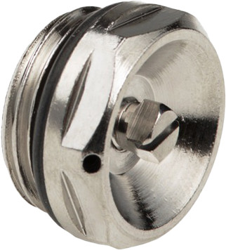 Bonfix Radiator Bleeder - nickel-plated brass 1/2 - with EPDM O-ring seal - Male Thread