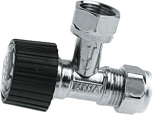 BONFIX 70413 Undersink cock compr. 3/8" x 12 mm chrome