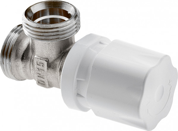 RS2512/A Angle radiator valve with hand wheel