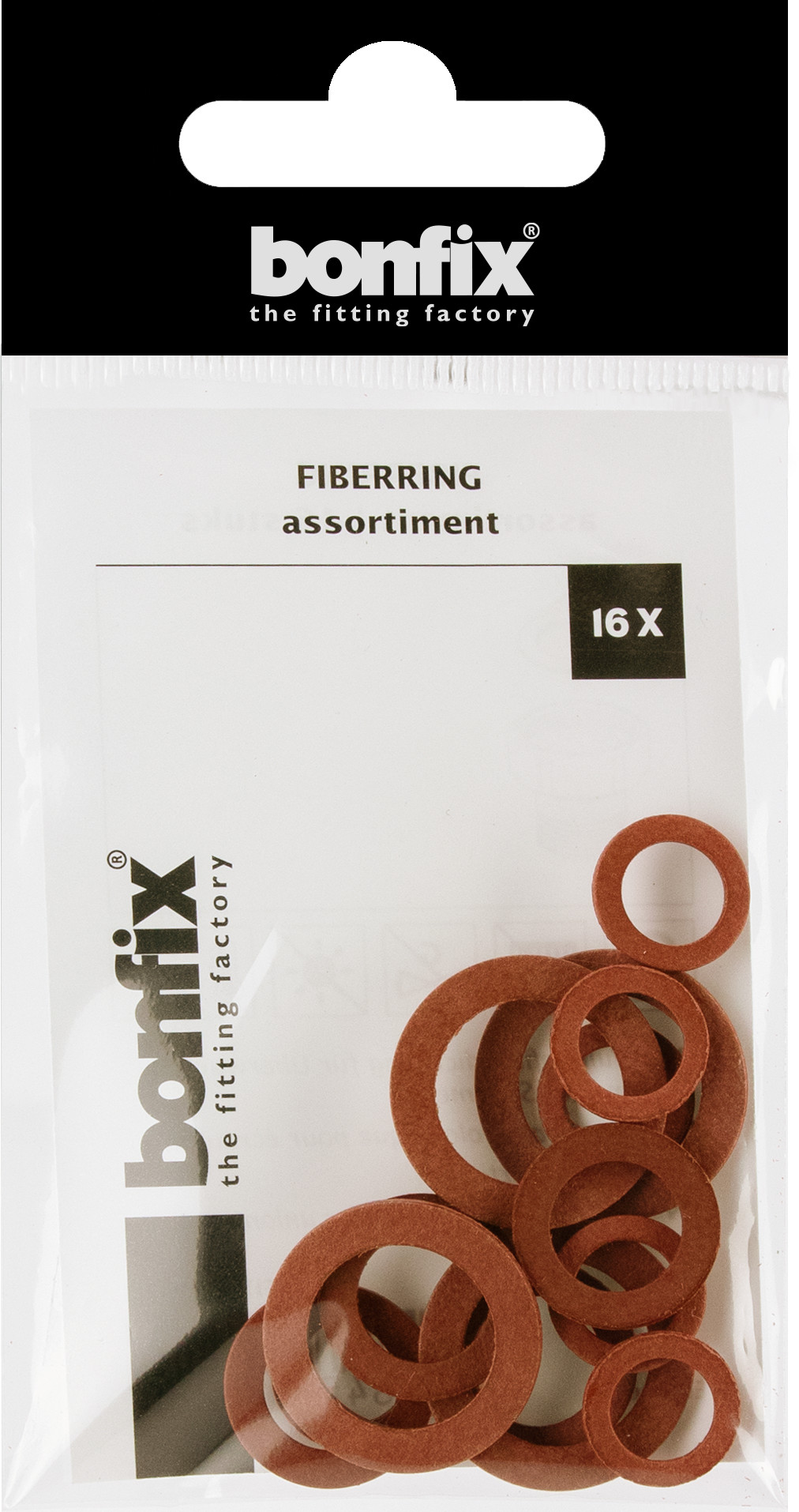 Bonfix fiberringen assortiment - 16 stuks