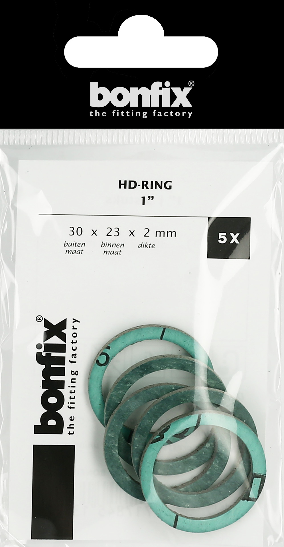 Bonfix Blisters: Afdichtingsringen Asbestvrije ringen 1" (30 x 23 x 2 mm)