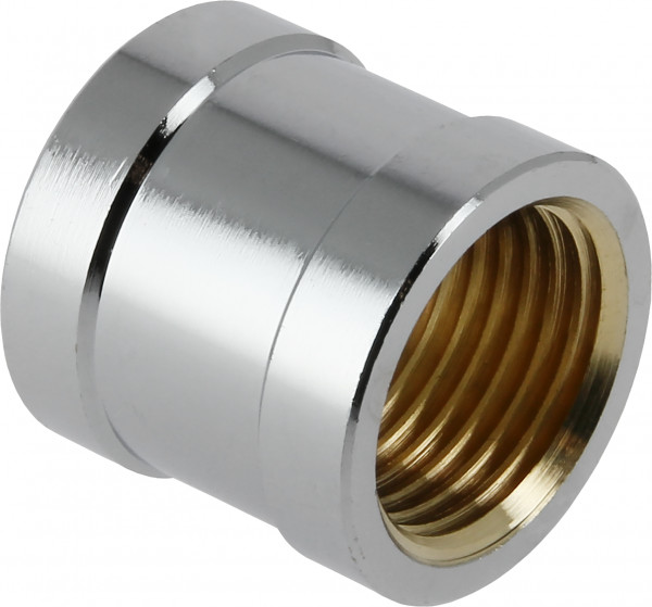 Bonfix Threaded Fitting Socket 1/2 - 2 x female thread - Chrome