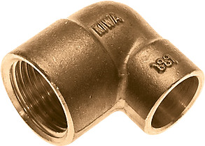 Bonfix Messing Lötfitting Ellbogen 1/2" x 15 - IG x Kapillare