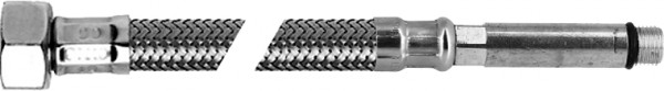 Bonfix Flexibles Edelstahl-Verbindungsrohr || 35 cm 3/8 x M10 lang - Innengewinde x M10