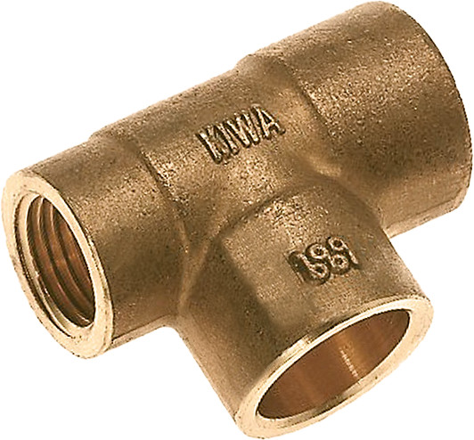 Bonfix Messing Lötfitting T-Stück 12 x 12 x 1/4 - Kapillare x Kapillare x IG