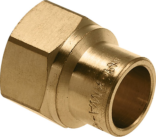 Bonfix Brass solder fitting Screw bushing 3/4 x 15 - Female Thread x capillary - 82231
