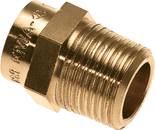 BONFIX 82324 Cap Straight connector male con. 3/4"x15 mm