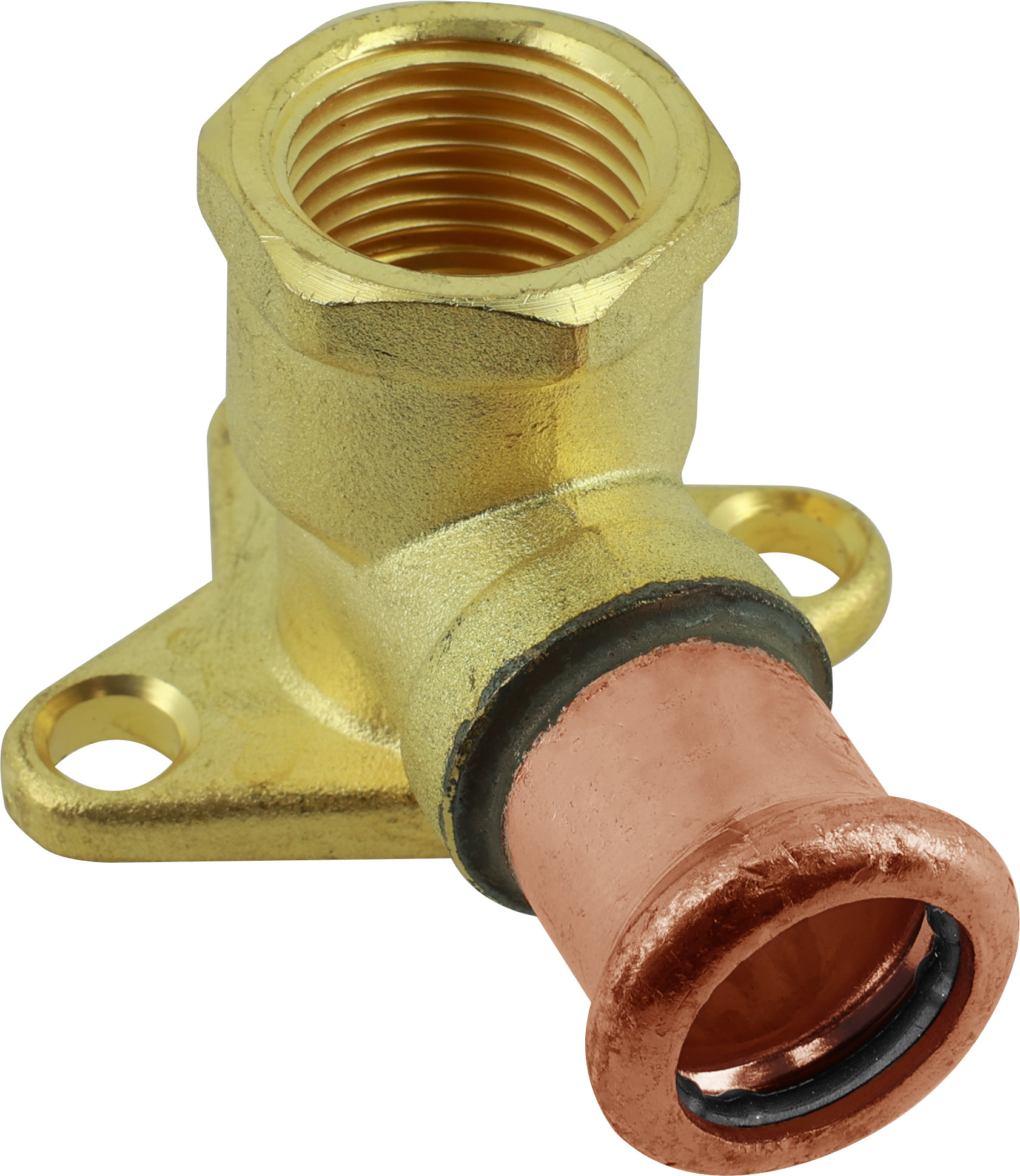 Bonfix Zakverpakking: Pressfittingen roodkoper WATER Muurplaatkoppeling 1/2" x 15