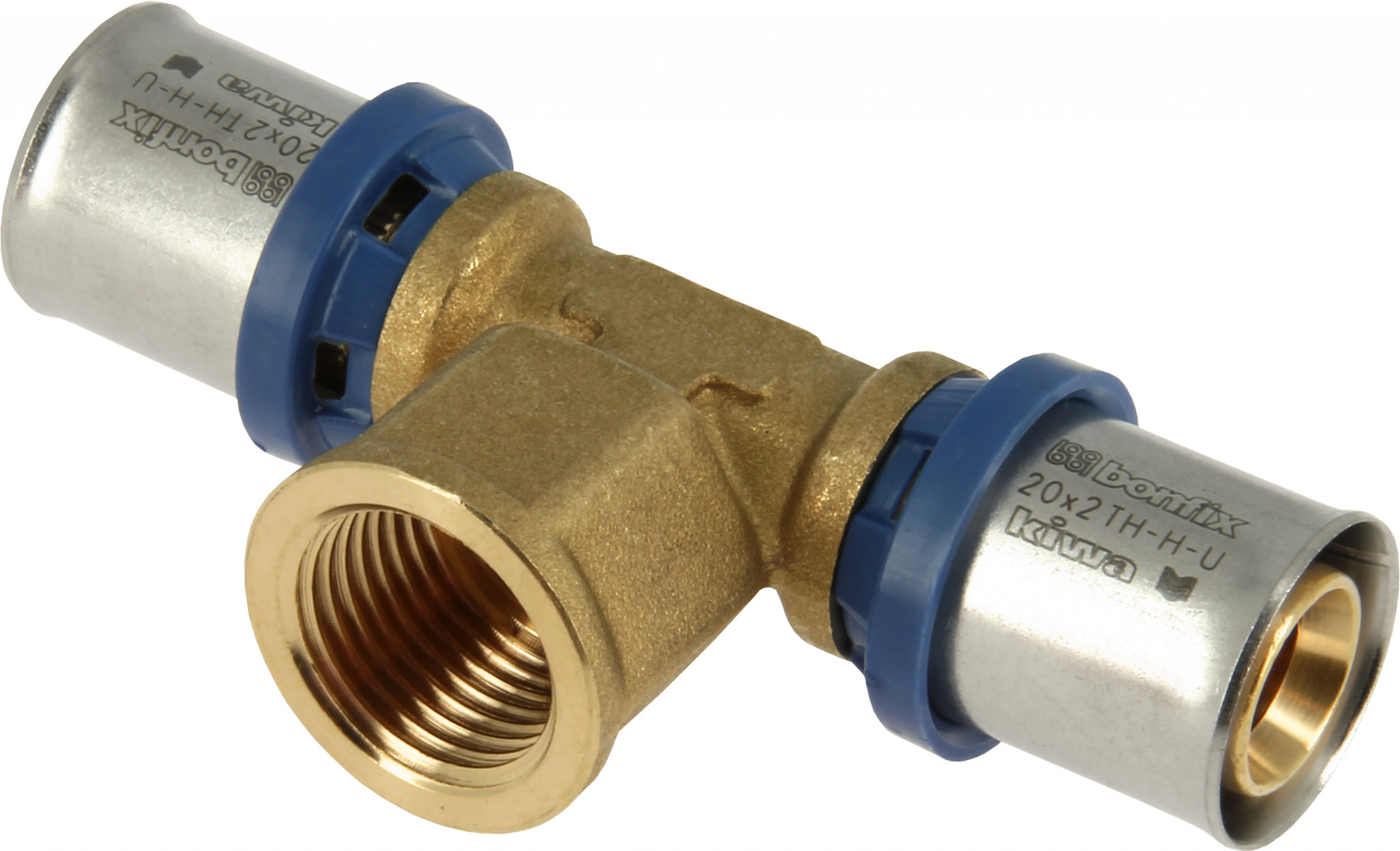 Bonfix Zakverpakking: Alu-pers T-koppeling 20 x 3/4 x 20