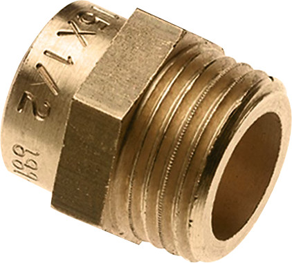 BONFIX 85280 Cap Straight connector male short 2" x 54 mm