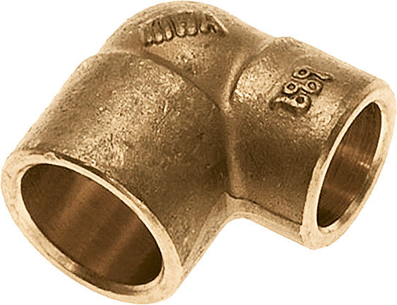 Bonfix Brass solder fitting Reducing elbow 28 x 22 - 2 x capillary