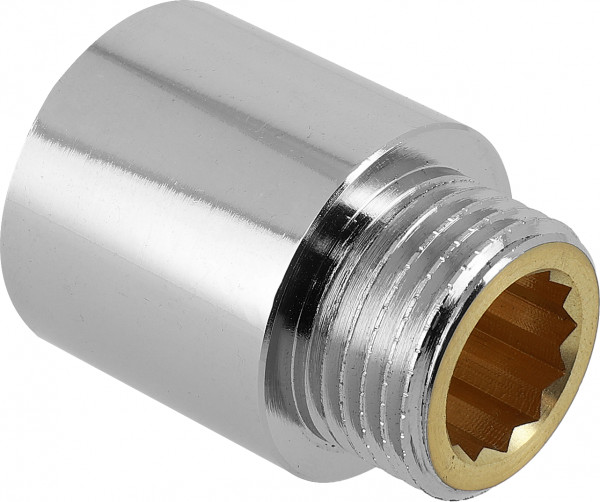 Bonfix Faucet Extension - polished chrome-plated 1" x 25 - female thread x length (mm) - according to DIN 3523