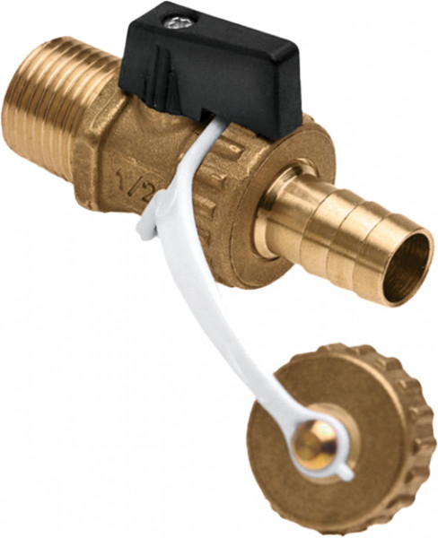 Boiler filling cock 1/2" (black handle)