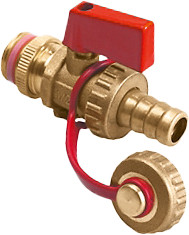 Boiler filling cock 1/2" with red handle