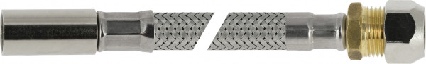 Flexible connecting hose 35 cm push-in 10 x 12 mm