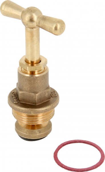 Bonfix Absperrventil mit Oberteil Oberteil für Absperrventil 2 (54mm) - mit Faserdichtung