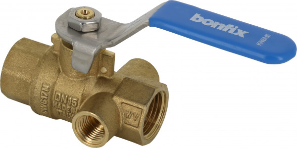 Ball Stop cock with drain plug female 1" x 1"