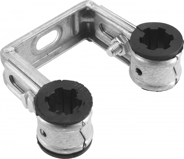 BONFIX Double radiator bracket with EPDM 15mm
