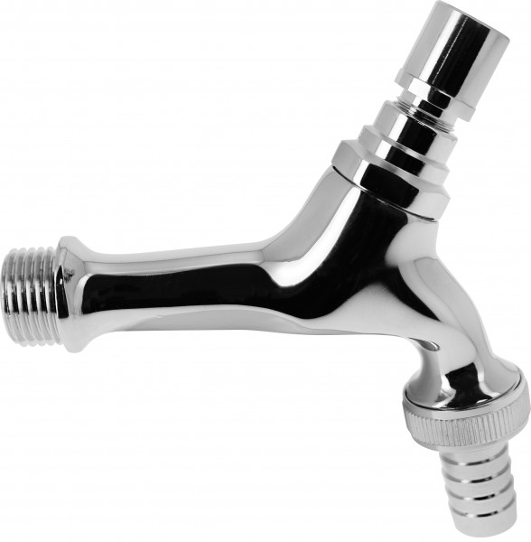 BONFIX Faucet 1/2'' chromed+key+hose swivel 1x