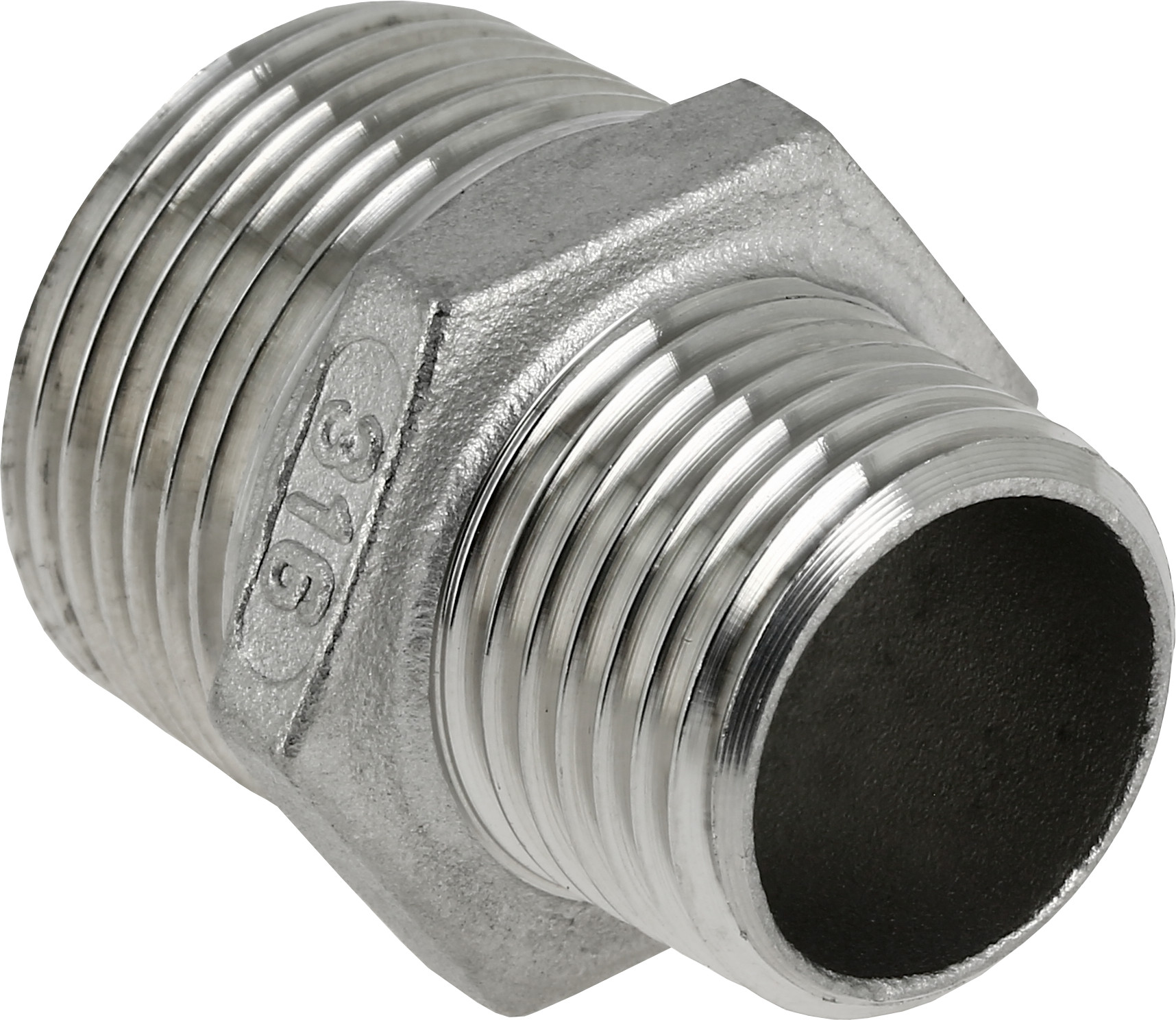 Bonfix RVS draadfittingen Verloopnippel 3/4 x 1/2