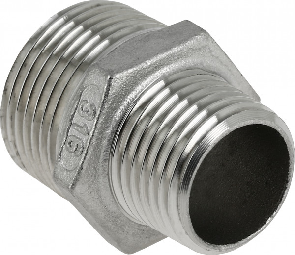 Bonfix Edelstahl-Gewindefitting Reduziermuffe 1 x 3/4 - 2 x AG