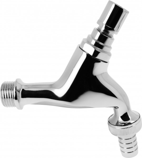 Bonfix Sanitary tap faucets with aerator Faucet (DA) with aerator - equipped for key 1/2 x 3/4 - polished chrome-plated with KIWA