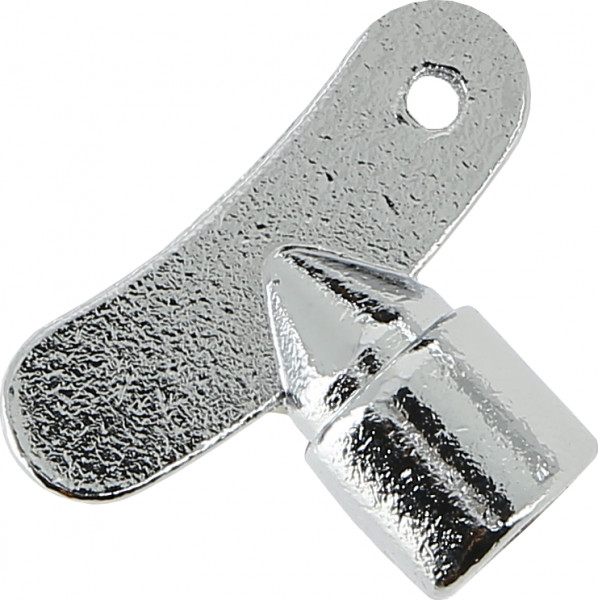 Key chrome for bib cock
