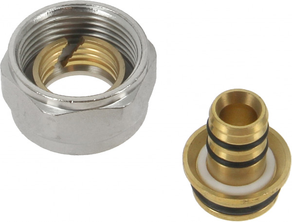 Compression fitting monoblock 3/4" with o-ring for multi-lay