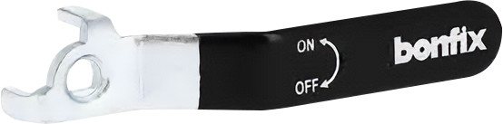 BONFIX 99743 Steel handle for 1" and 5/4" Black