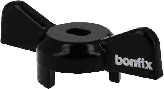 Bonfix Kugelhahn/Absperrschieber - Lose Flügelgriff - schwarz 1 - 1-1/4" - Aluminium
