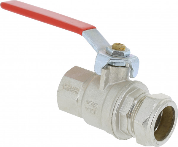 Bonfix Ball Valve - 3/4'' x 22mm - female thread x compression