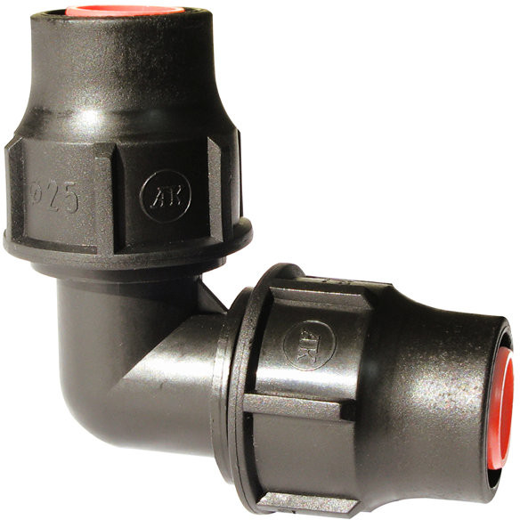 Winkel 90gr für Tropfschlauch PE - 16mm