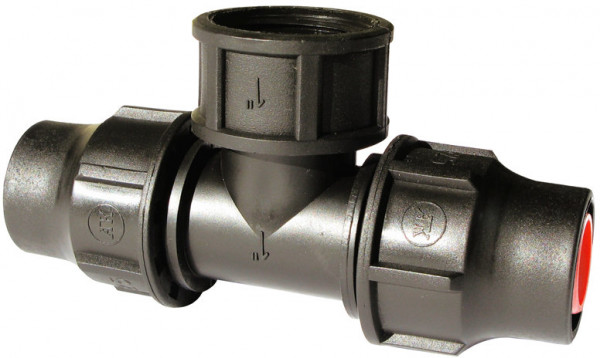 Screw T-piece for drop hose PE - 16mm x 3/4" 