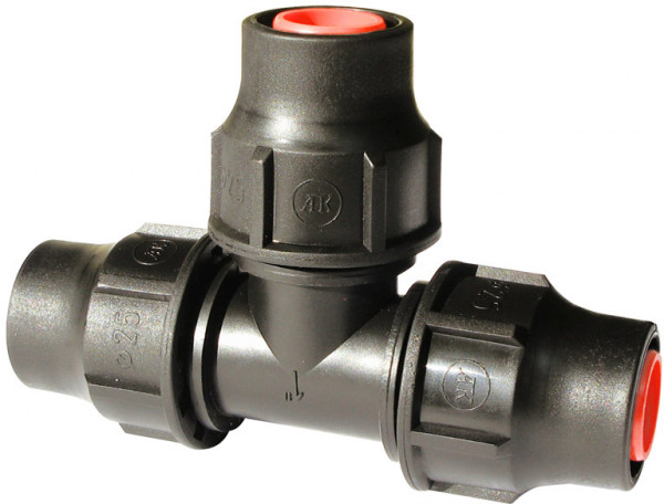 T-Stück für Tropfschlauch PE - 16mm