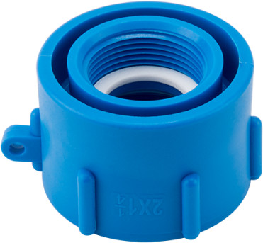 IBC-Adapter - Innengewinde x Reduzierungs-Innengewinde - S60x6 x 1-1/4" - Kunststoff