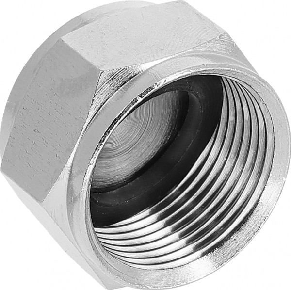 BONFIX end coupling nickel-plated brass M24