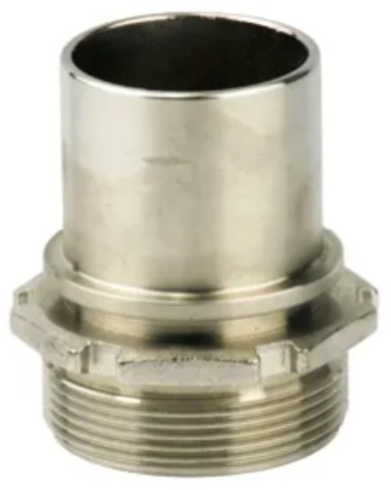 Tank Truck Hose tail - Male thread - Stainless steel - 21/2" (DN63)