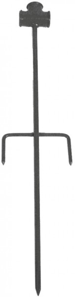 Sprinkler docks with crossrest - double - 1/2 " - powder -coated steel