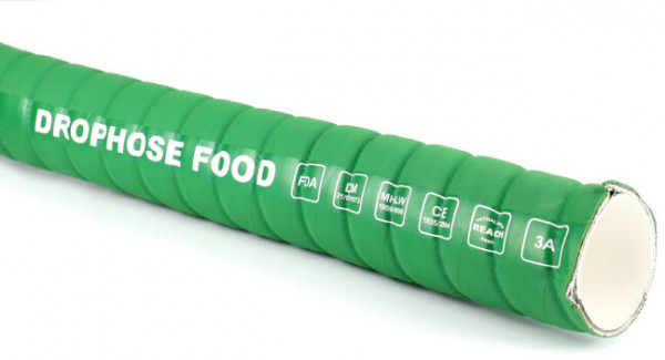 Dairy hose - Food hose suction/pressure SP Green - 63,5x73,5mm (Per Meter)